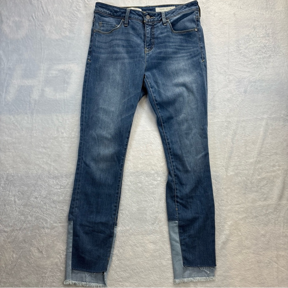 Pilcro and the Letterpress Blue Ankle Cropped Jeans